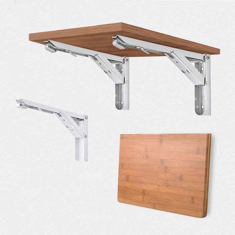 Triangle Folding Angle Bracket Heavy Support Adjustable Wall Mounted Bench Table Shelf