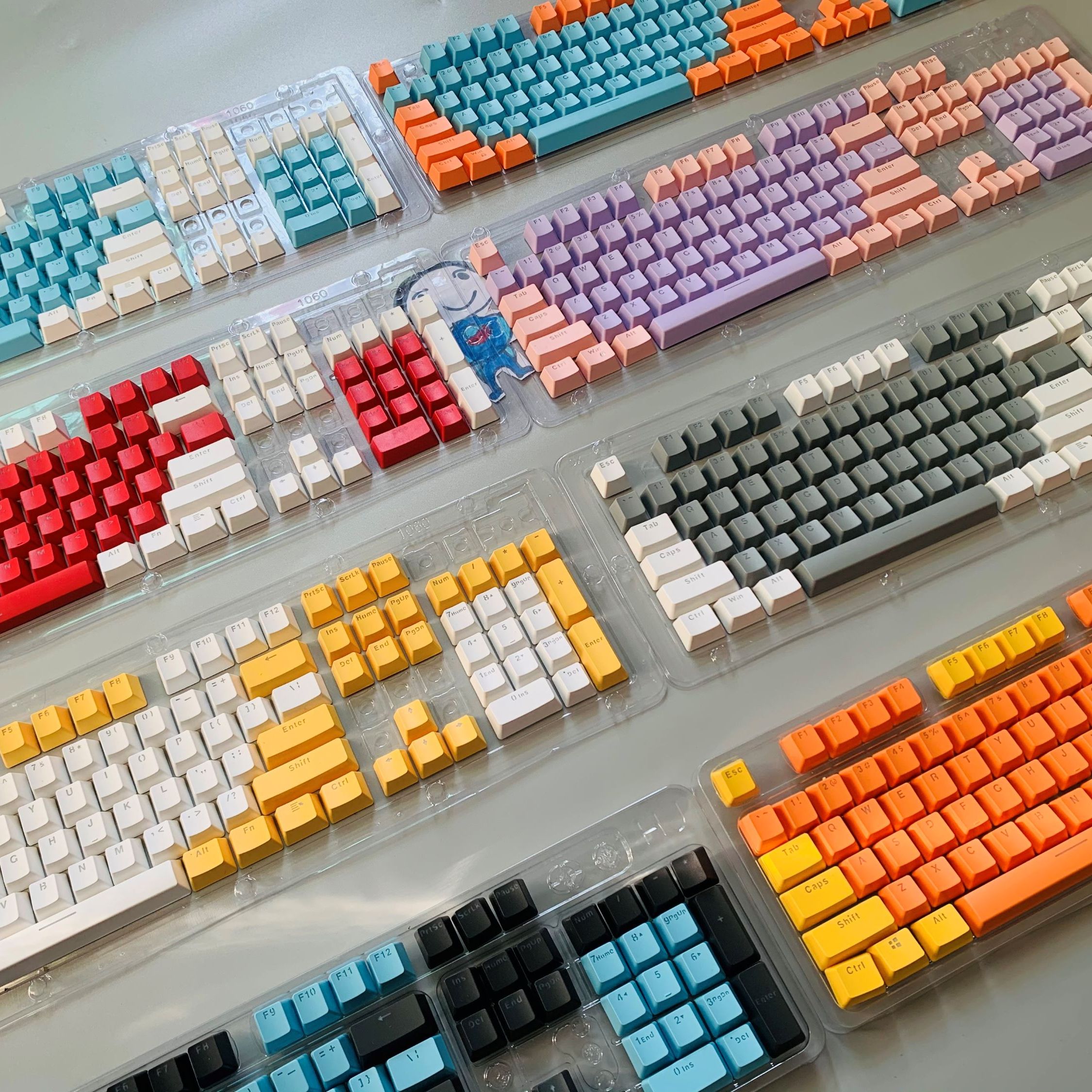 New 104 Pcs Mechanical Keyboard Keycaps Set OEM Backlit Two-Color ABS